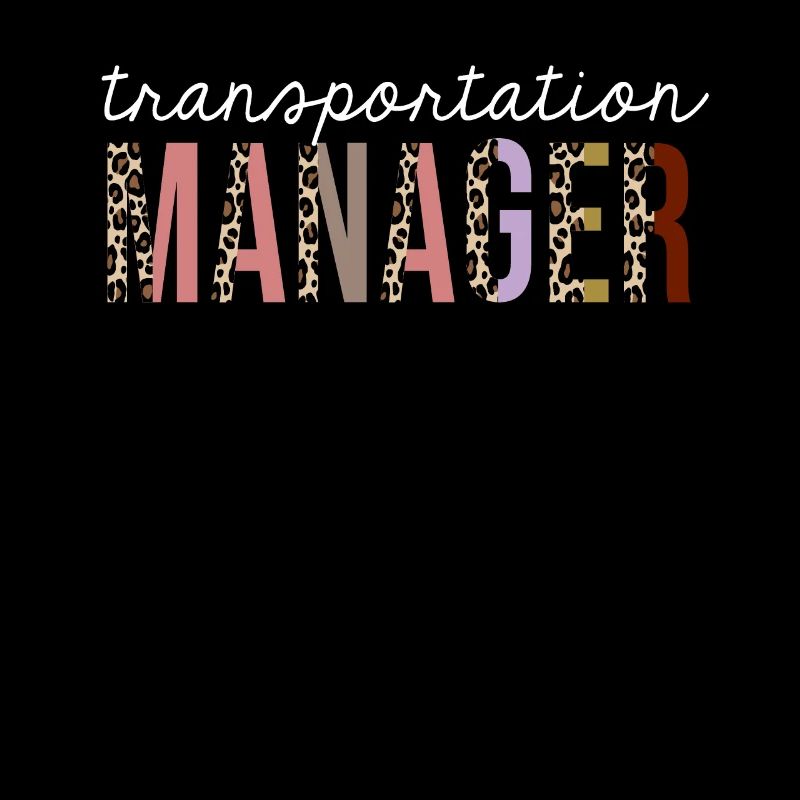 Transportation Manager Leopard Print Funny Gift