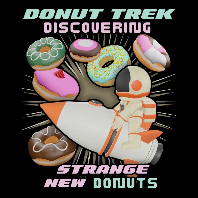 Donut trek, beignets dans l’espace, drôle d’astronaute