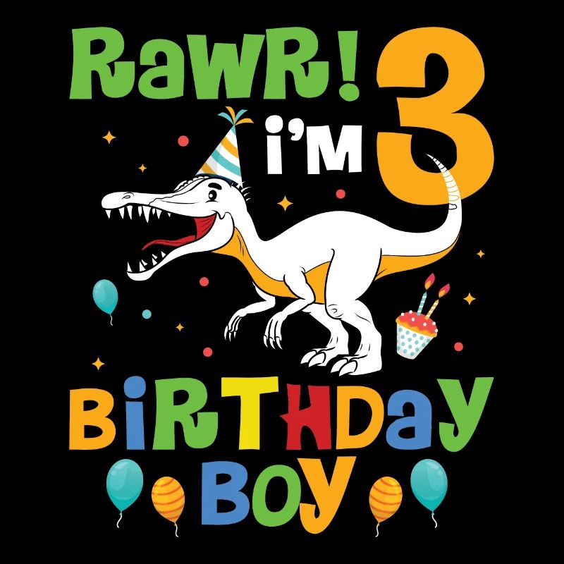 3rd Birthday Gift Dino Dinosaur