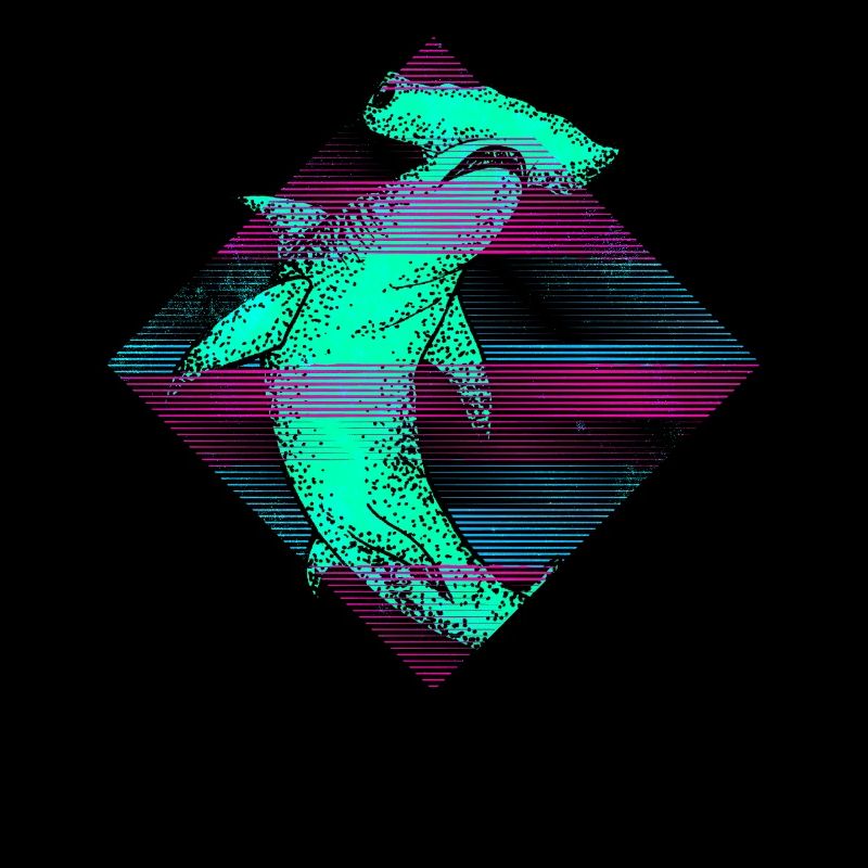 Requin-marteau Vaporwave