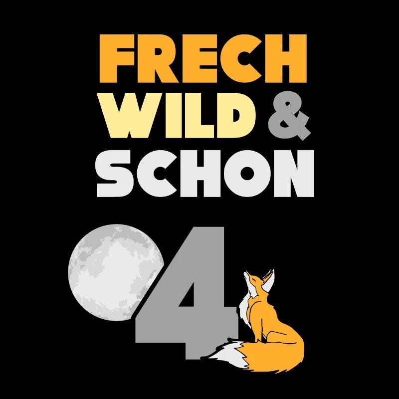 4 Jahre Geburtstag Junge Mädchen Fuchs