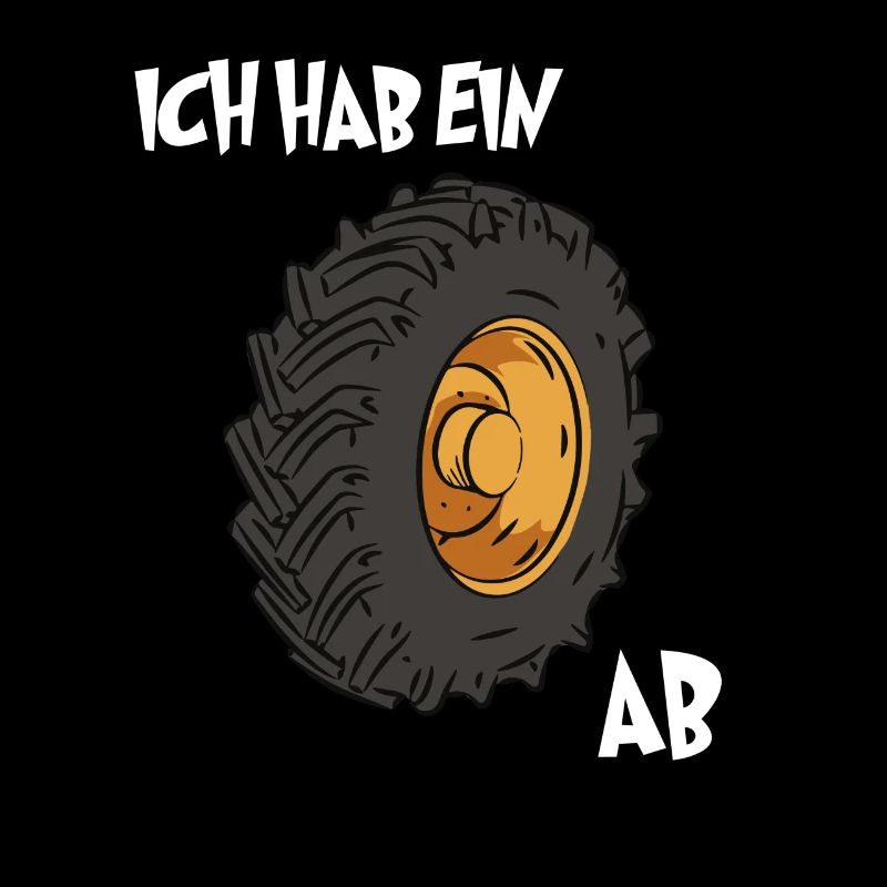 Lustiger Rad Ab Spruch Traktorreifen Traktor Bauer