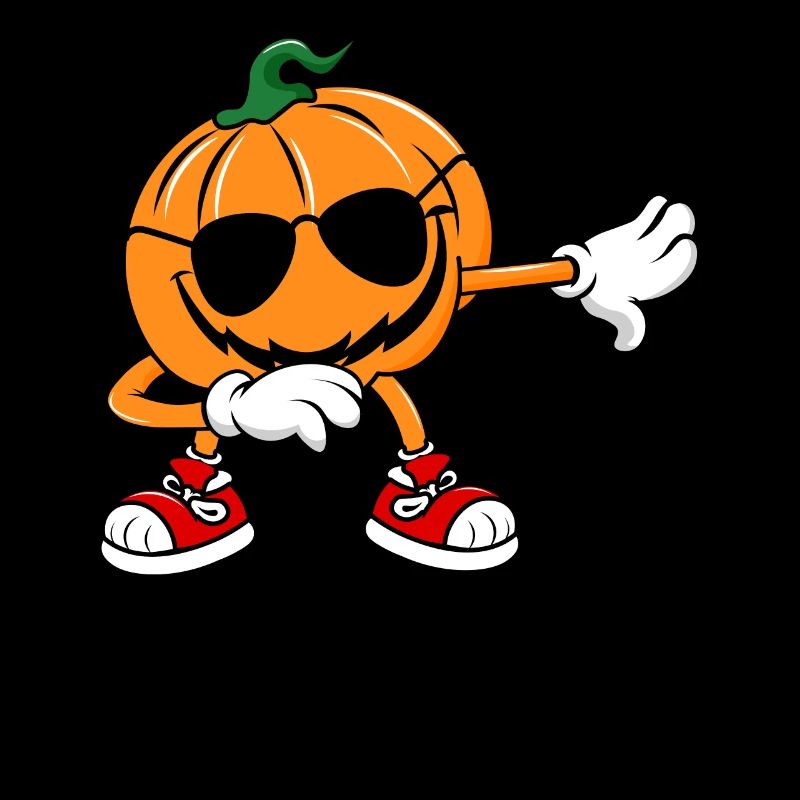 Halloween Pumpkin with Sunglasses Dab Dance Hallow