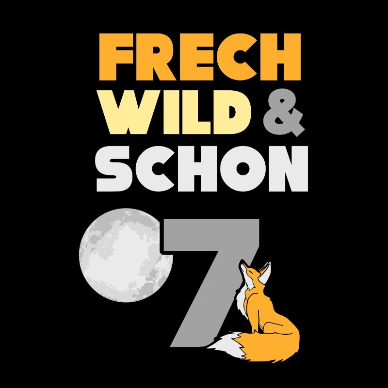 7 Jahre Geburtstag Junge Mädchen Fuchs