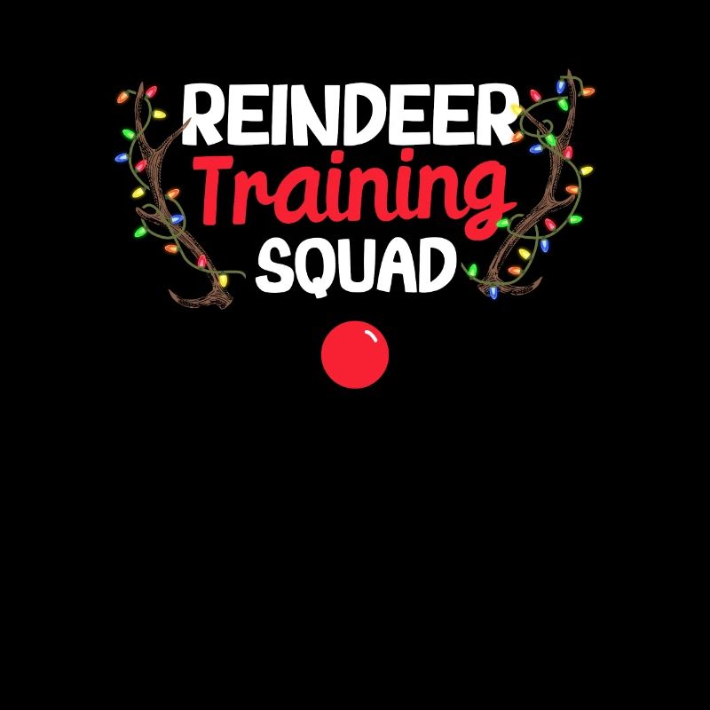 Reindeer Training Squad Team Runner Christmas