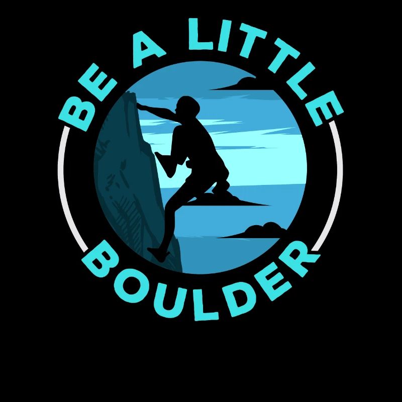 Sei ein kleiner Boulderer Felskletterer Bouldern
