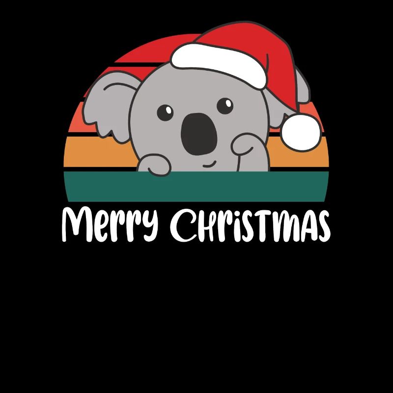 Joyeux Noël Rétro Koala Noël