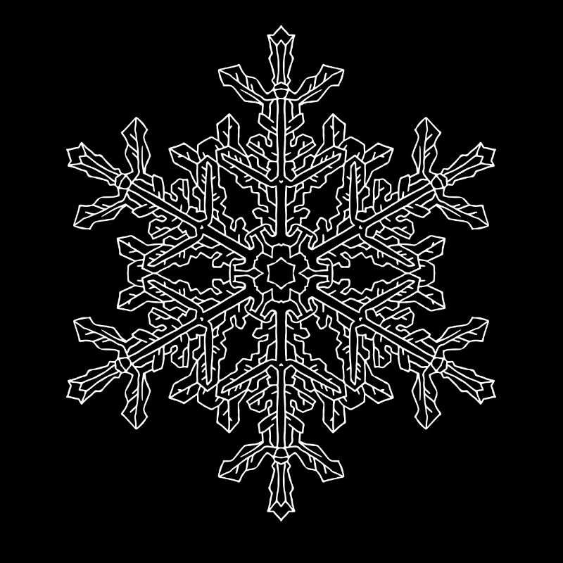 Mandala flocon de neige