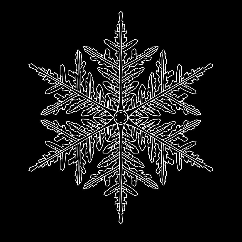 Mandala flocon de neige