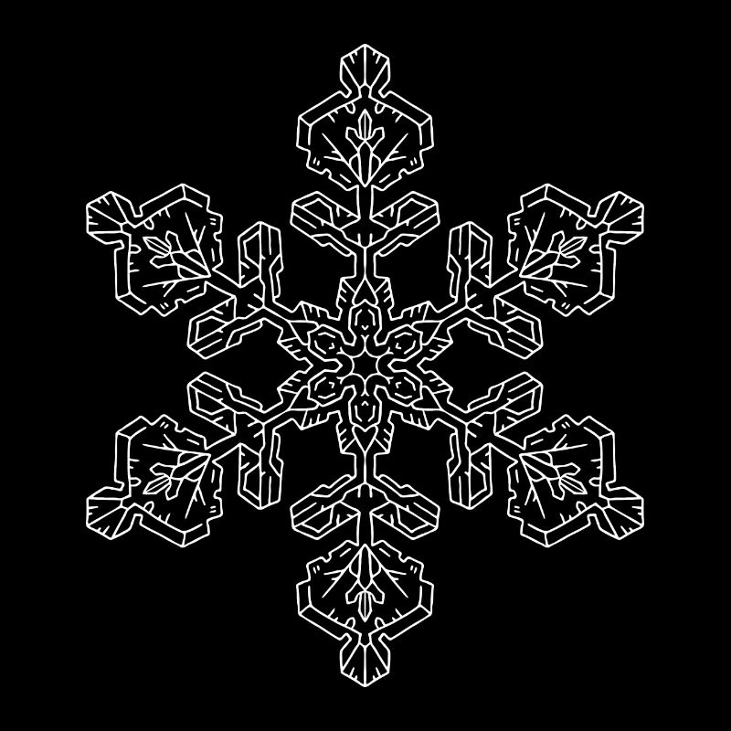 Mandala flocon de neige