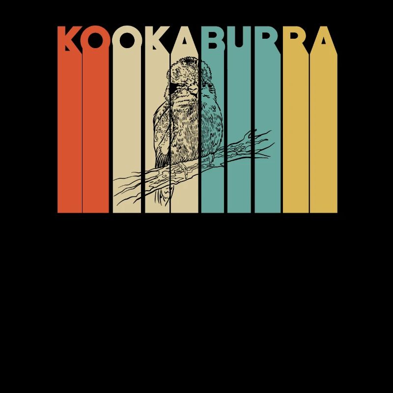 Retro Kookaburra Oiseau
