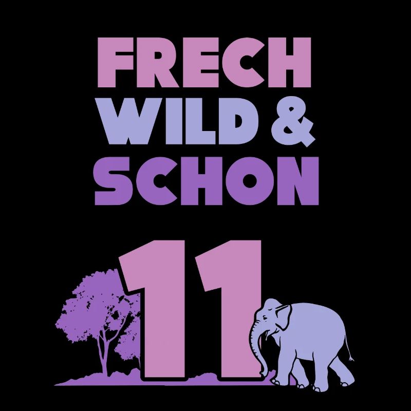 11 Jahre Geburtstag Junge Mädchen Elefant