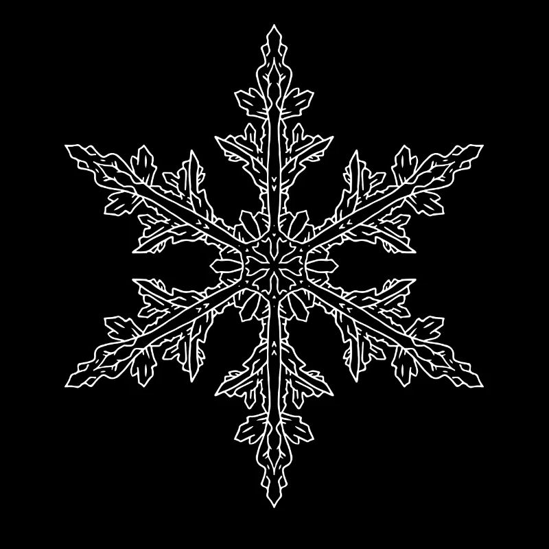 Mandala flocon de neige