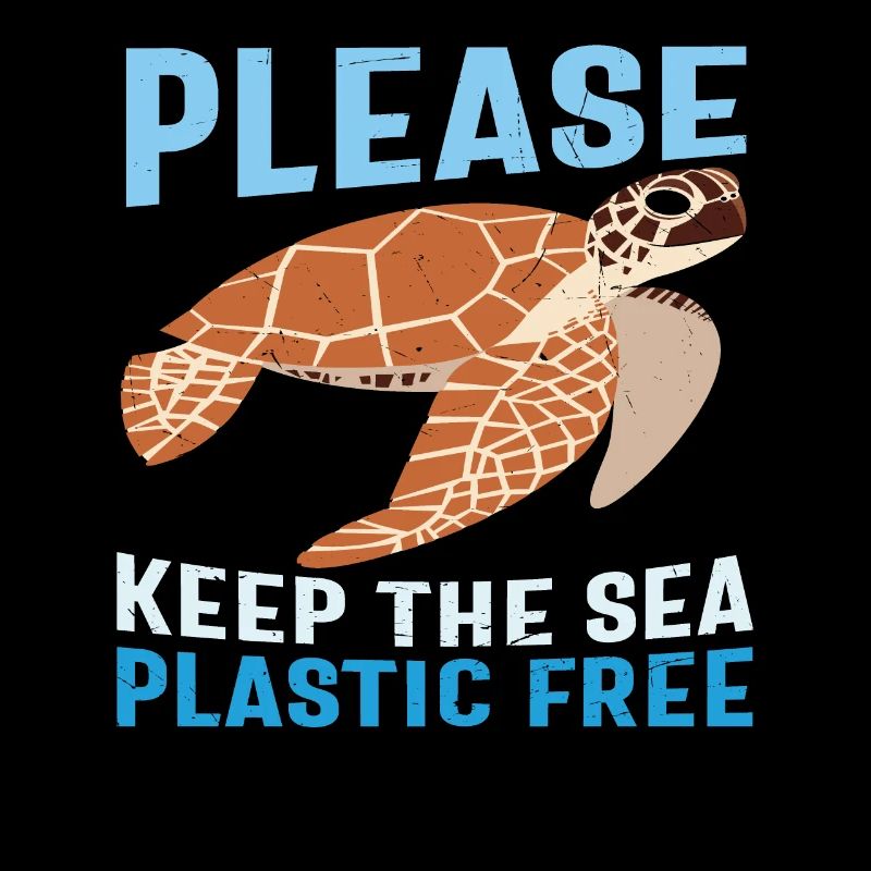Bitte halten Sie das Meer plastikfrei Meeresschutz