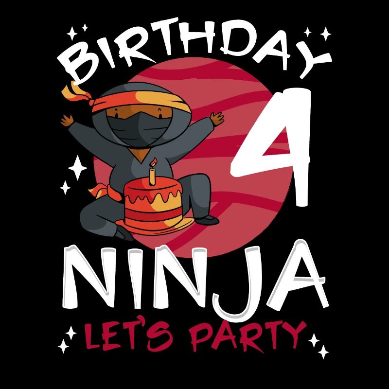 Cute Ninja for 4th Birthday