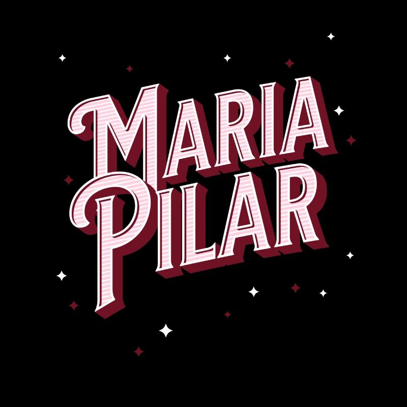 Maria Pilar name personalized