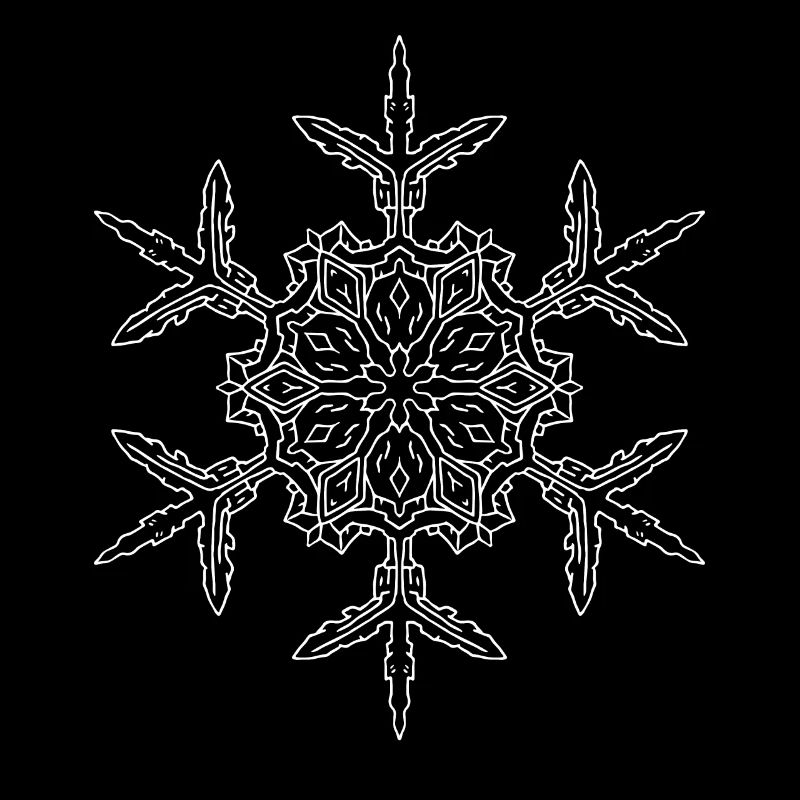 Mandala flocon de neige