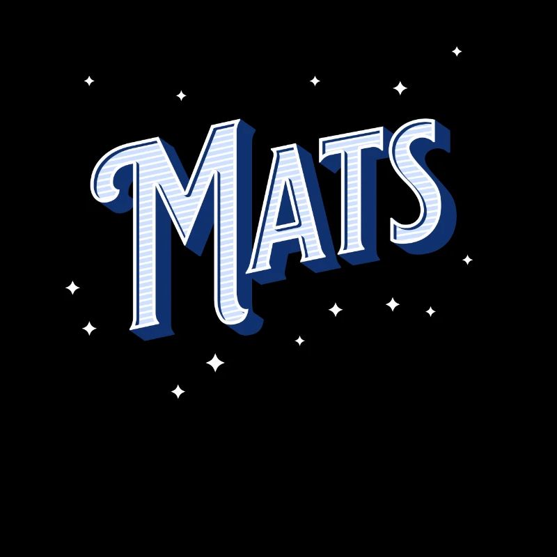 Mat's name personalized