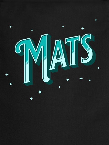 Mat's name personalized