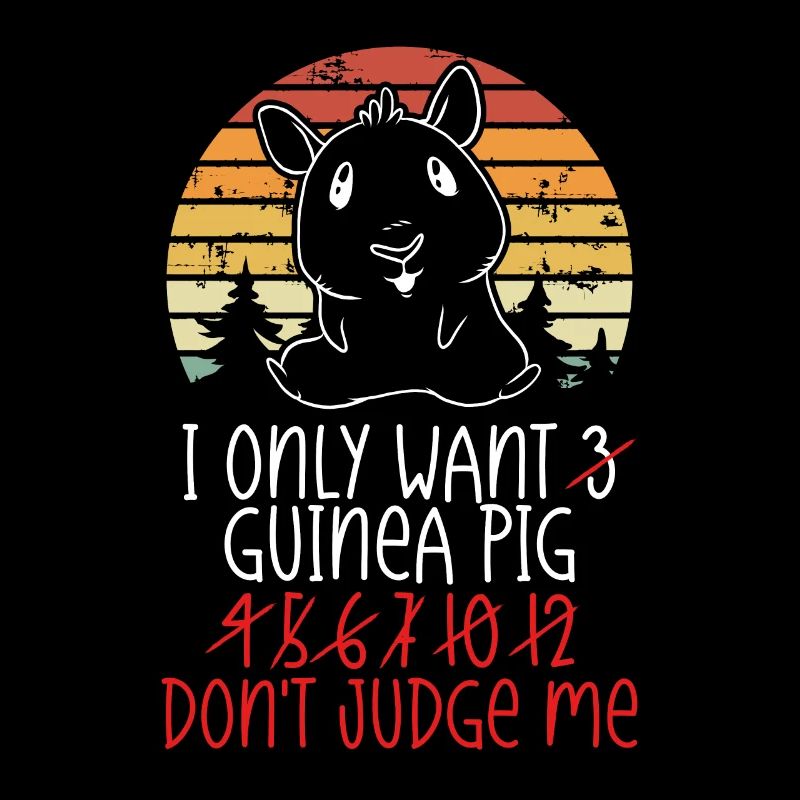 Ich Will Nur Meerschweinchen Retro