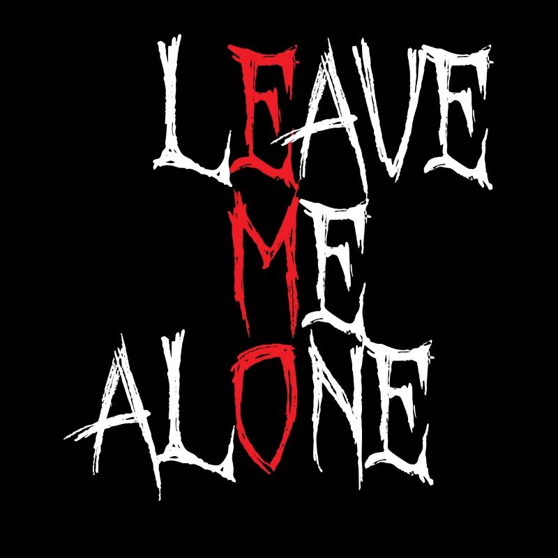 Lass mich | in Ruhe Emo Kleidung | Emocore-| Emo Musik