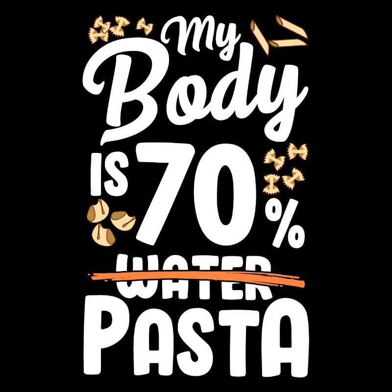 Mon corps est composé à 70% de pâtes
