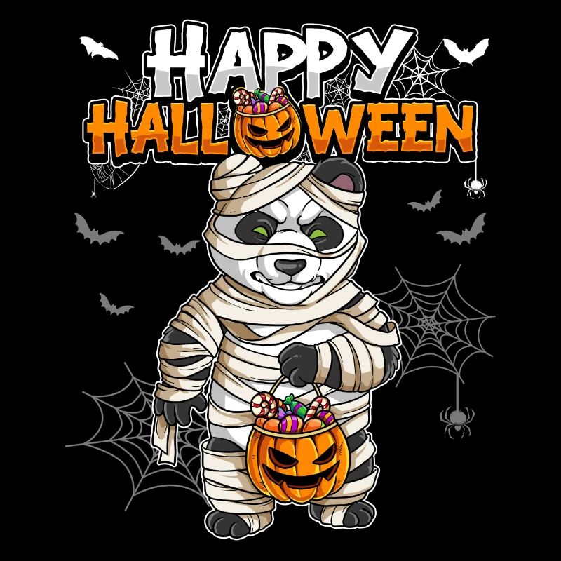 Halloween Panda Mumie
