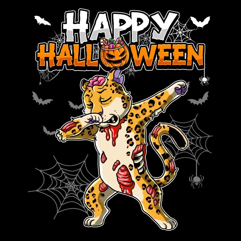 Halloween Leopard Zombie