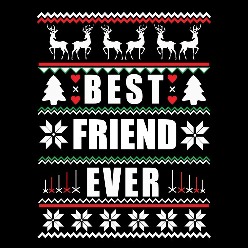 Funny Ugly Christmas Best Friend Ever