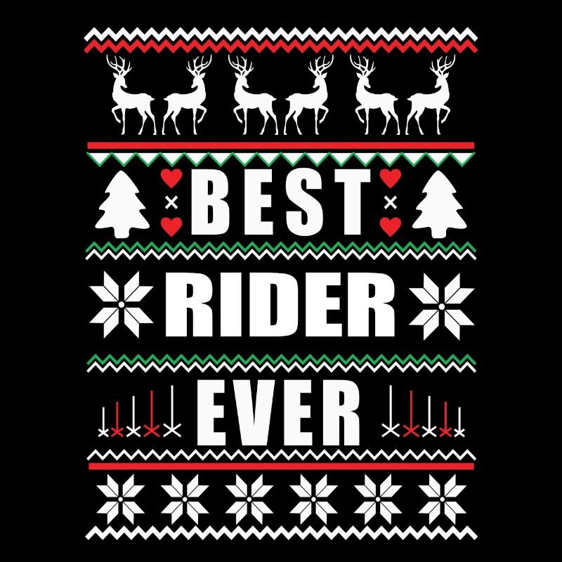 Drôle de Noël moche Meilleur cavalier de tous les temps