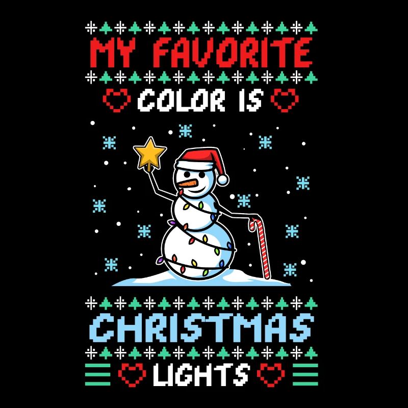 Ma couleur préférée est les lumières de Noël