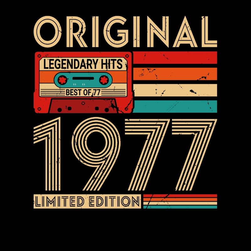 Original Vintage Geburtstagsgeschenkidee 1977