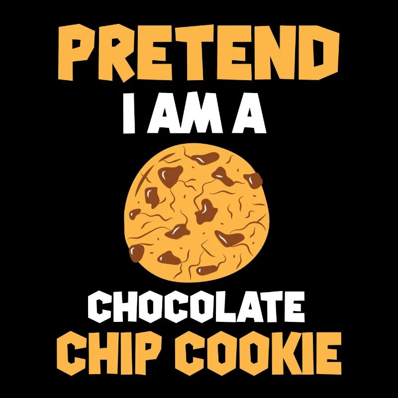 Funny chocolate chip cookie design