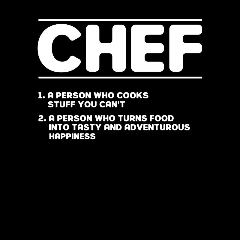 Chef saying gift funny cook