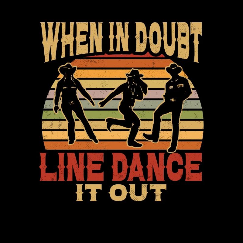 Line Dancing Cowboy Texas Line Dance Cadeau
