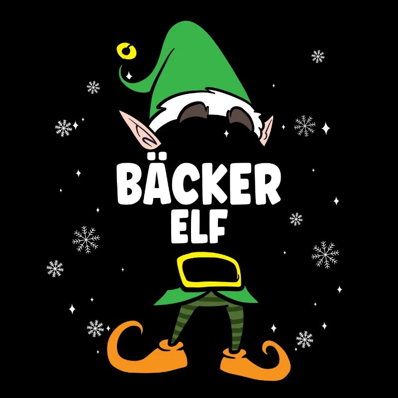 Bäcker Elf Partnerlook Weihnachten