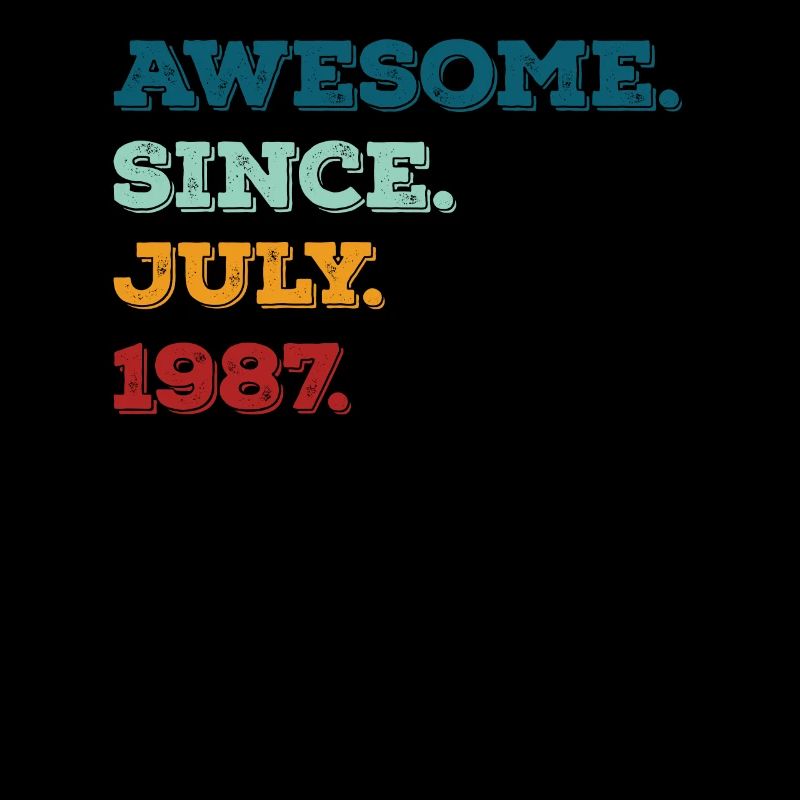 Juillet 1987 - Anniversaire en juillet