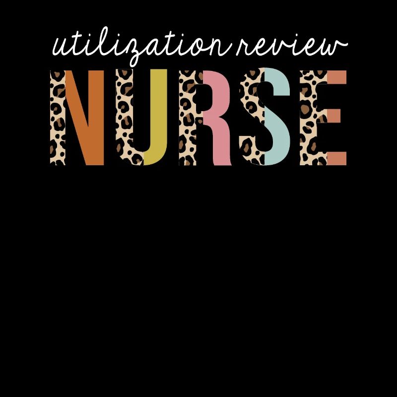 Utilization-Review Krankenschwester Bunter Leopardenprint