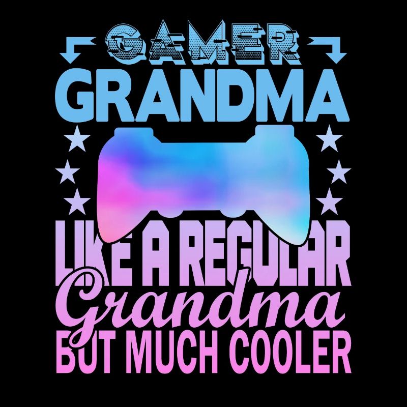 Grand-mère joueuse