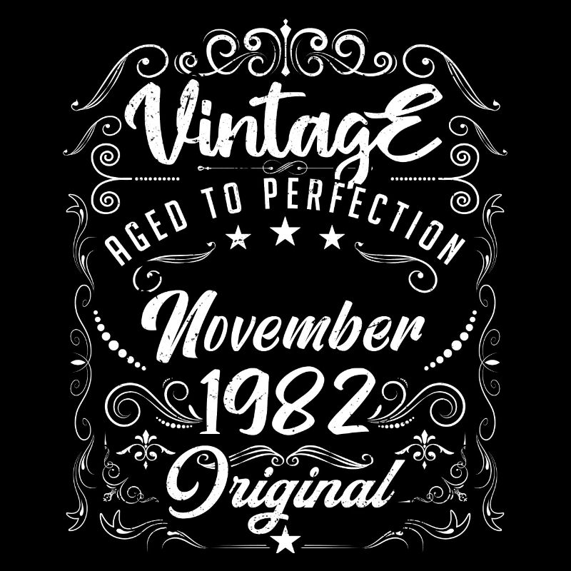 Vintage born in November 1982 - anniversary gift.