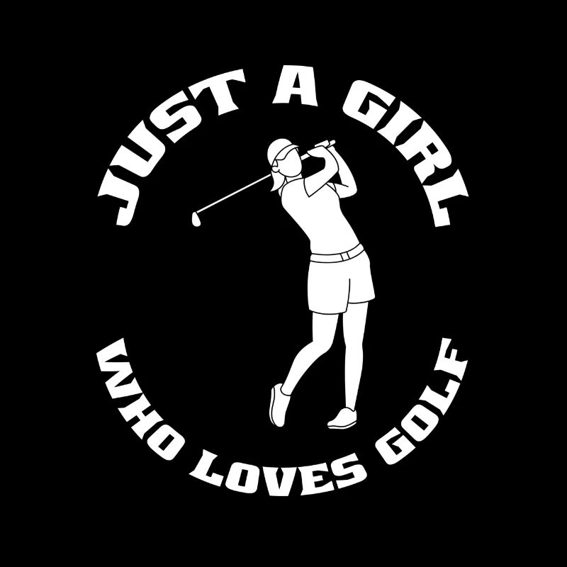 Golfspielerin Golf Mädchen Golfball Golfschläger