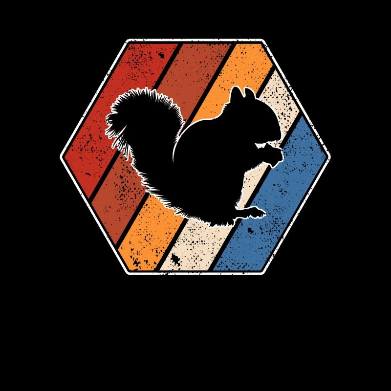 Eichhörnchen Retro