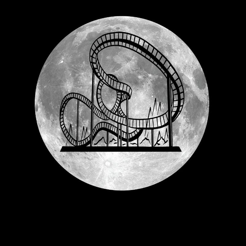 Roller coaster Moon Design