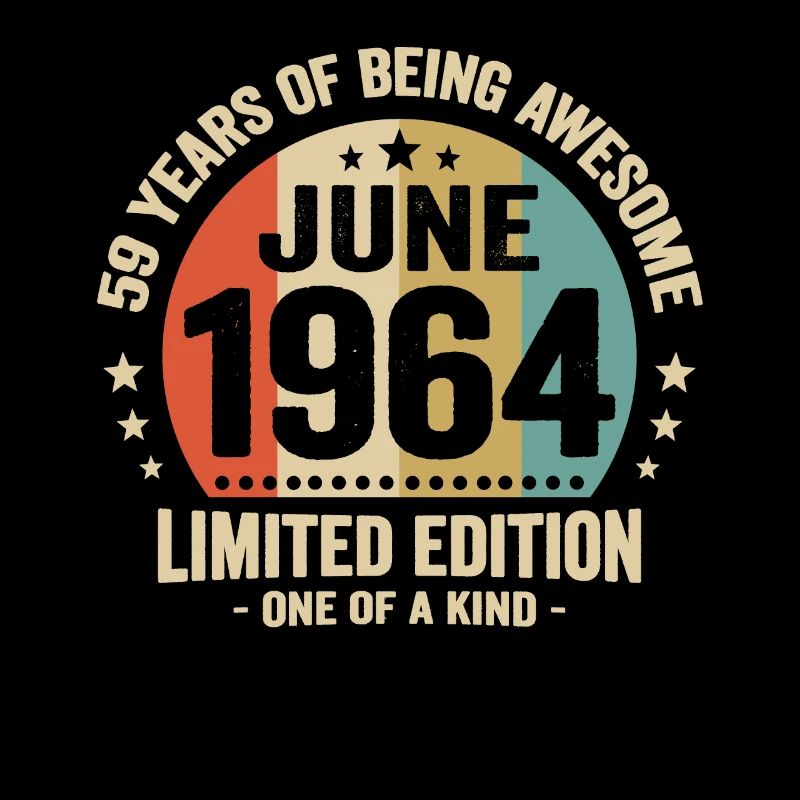 Juni 1964 59-jähriges Jubiläum Vintage-Geschenkidee