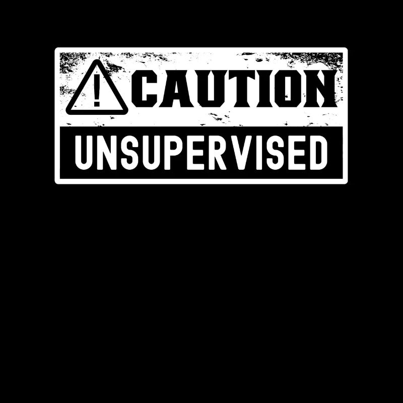 Vorsicht Unbeaufsichtigt Unsupervised Sarkastisch