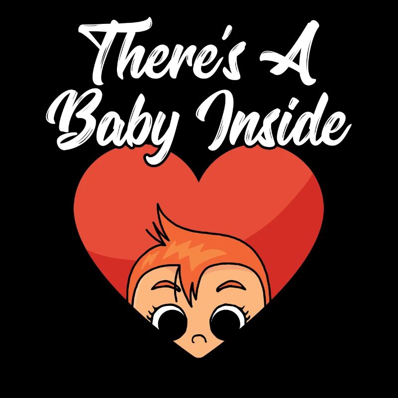 Il y a un bébé dedans mignon bébé à l’intérieur enceinte
