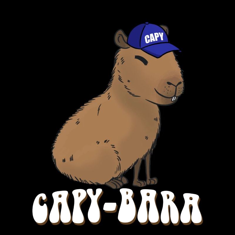 Capybara drôle en disant Capy Bara