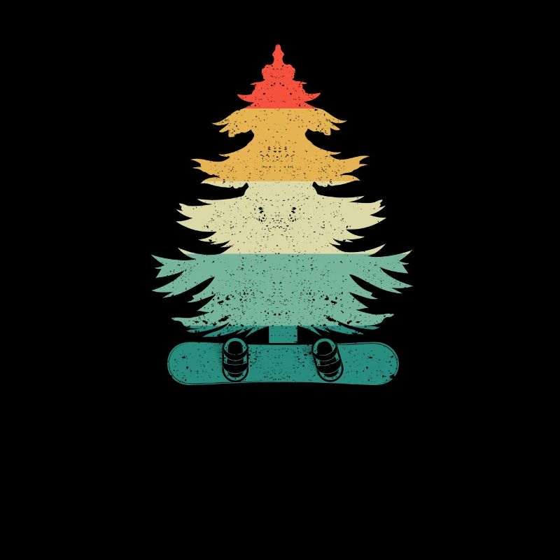 Vintage Pine Snowboard Wintersport Boarding