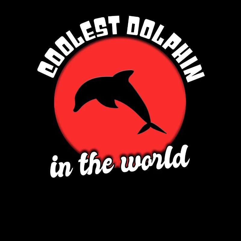 Cooler Delfin Spruch