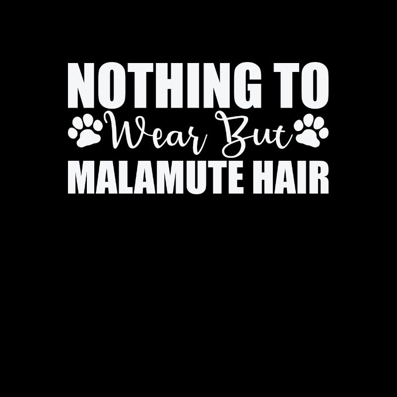 Rien à porter que des cheveux Malamute d’Alaska